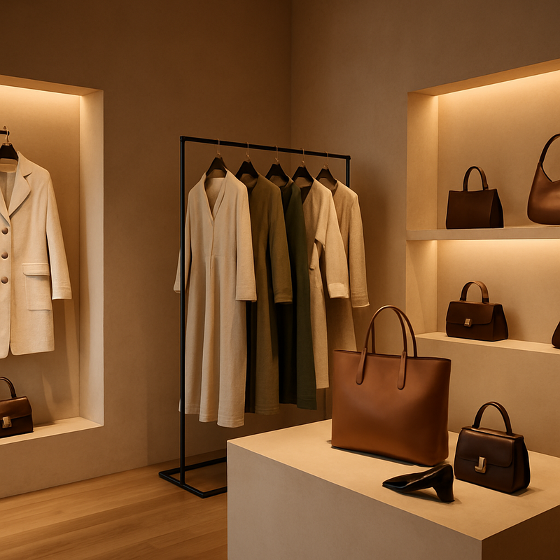 Luxe modewinkel met duurzame en ambachtelijke haute couture producten