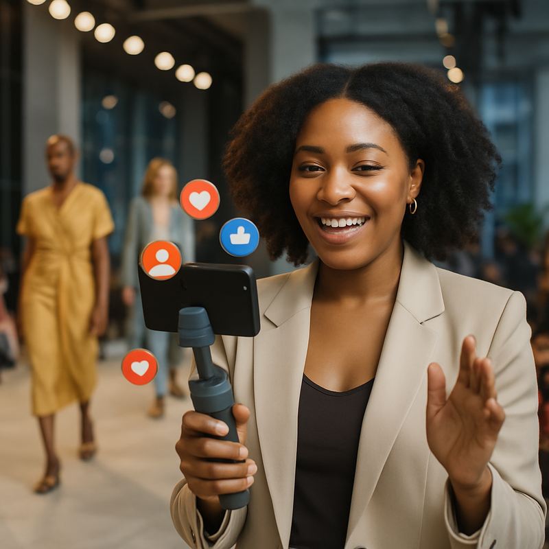 Modeblogger livestreamt exclusief fashion event met duurzame mode en luxe merken